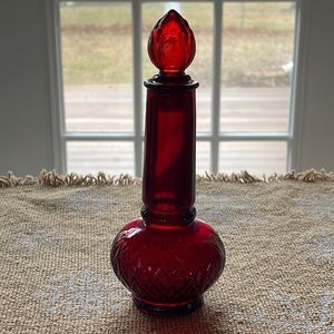VTG Avon Ruby Red Perfume Bottle